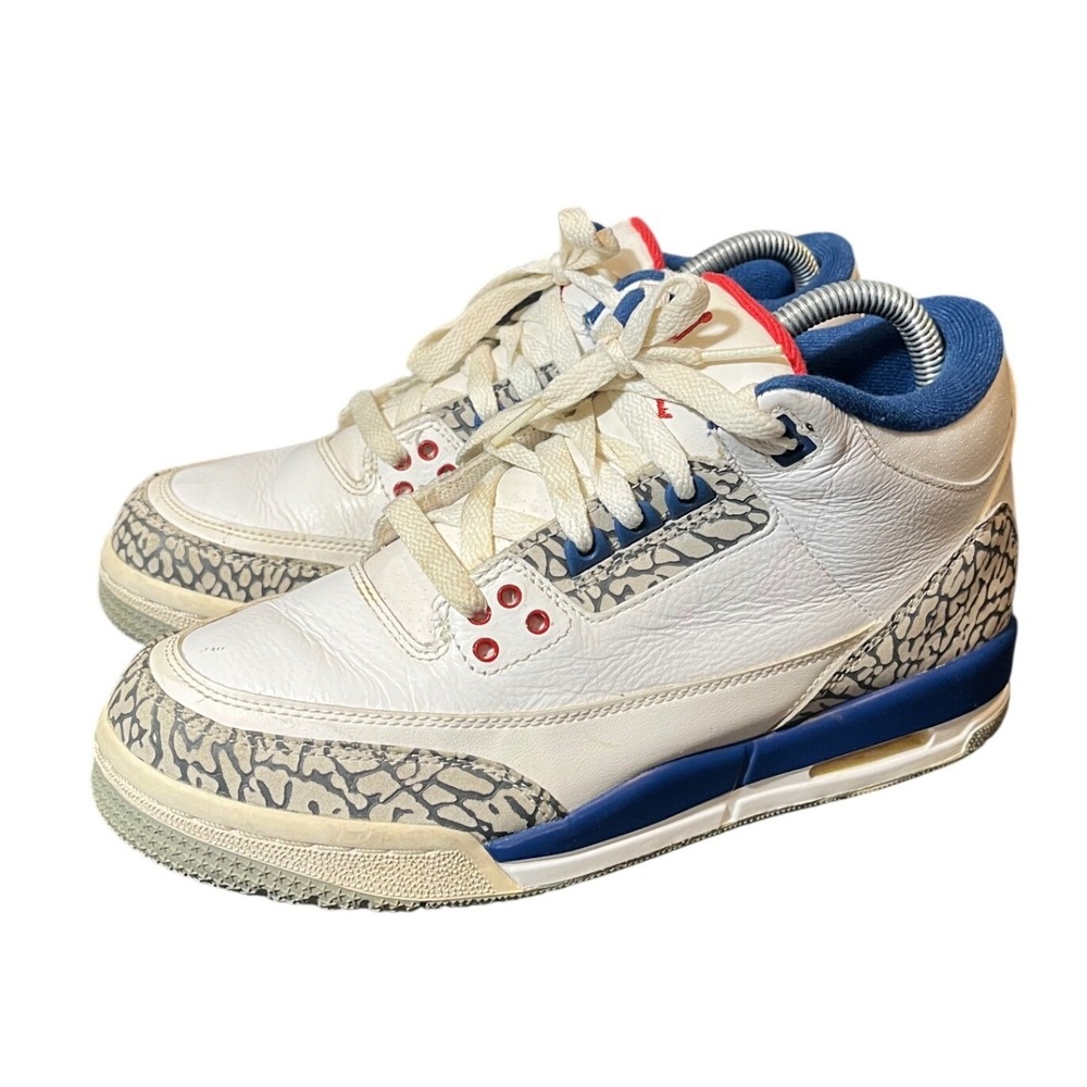 Jordan Air Jordan 3 Retro OG 6.5Y/Ws8 White True Blue Elephant Print 854261-106